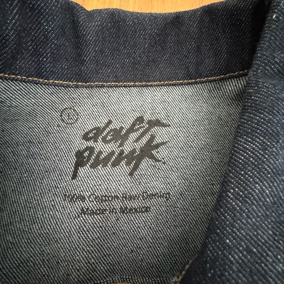DAFT PUNK Raw denim patch merch jacket Mens large maxfields Beverly Hills pop up - Picture 4 of 9